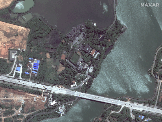 Citra Satelit Memperlihatkan Proses Pembangunan Rumah Sakit yang Cepat di Wuhan